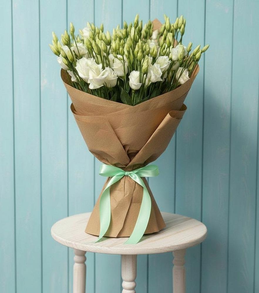 Букет Утренняя Свежесть в Мишкино Республика Башкортостан Букет цветов из: Лизиантусы в Мишкино Республика Башкортостан