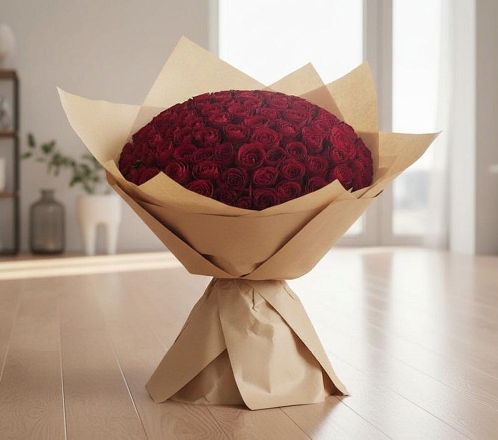 101 Красная роза в Мишкино Республика Башкортостан Букет 101 Красная роза в Мишкино Республика Башкортостан